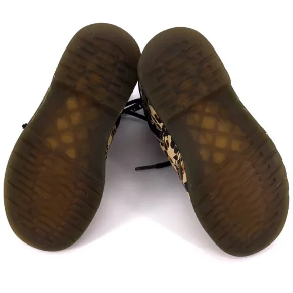 Dr. Martens | Leopard Print Combat Boots Girls Size 11 - Picture 8 of 8